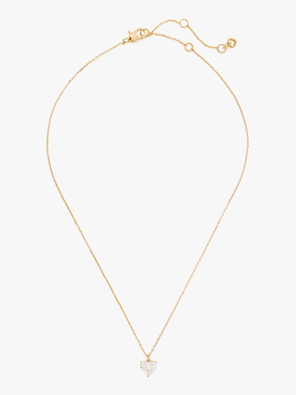 Gold Kate Spade My Love April Heart Pendant Women's Necklace | 60287-SCJI