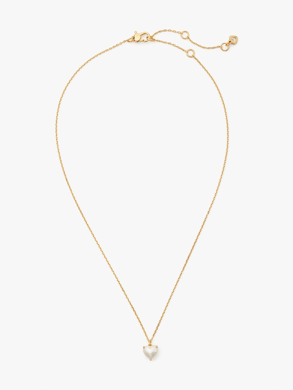 Gold Kate Spade My Love June Heart Pendant Women's Necklace | 97631-DCLR