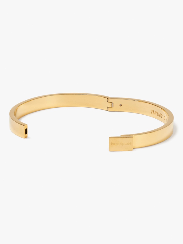 Gold Kate Spade Never A Dull Moment Thin Idiom Women's Bracelet | 27084-NLQV