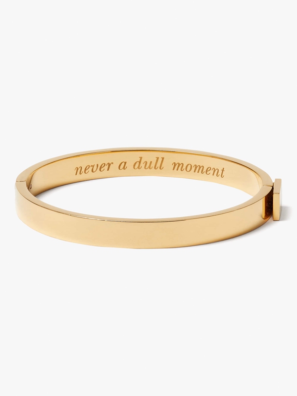 Gold Kate Spade Never A Dull Moment Thin Idiom Women\'s Bracelet | 27084-NLQV