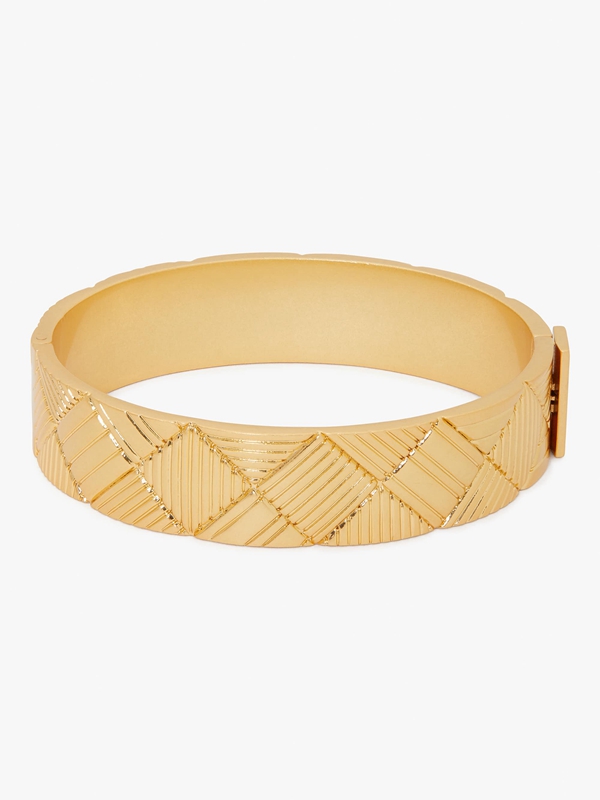 Gold Kate Spade Patchwork Women\'s Bracelet | 47865-PVYB