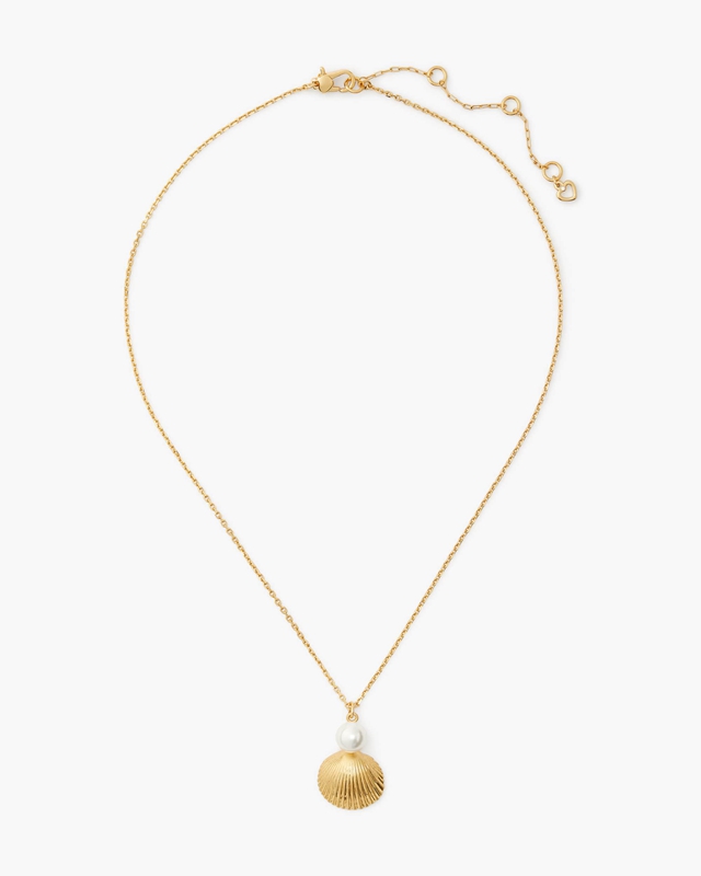 Gold Kate Spade Reef Treasure Mini Pendant Women's Necklace | 23895-EJWP