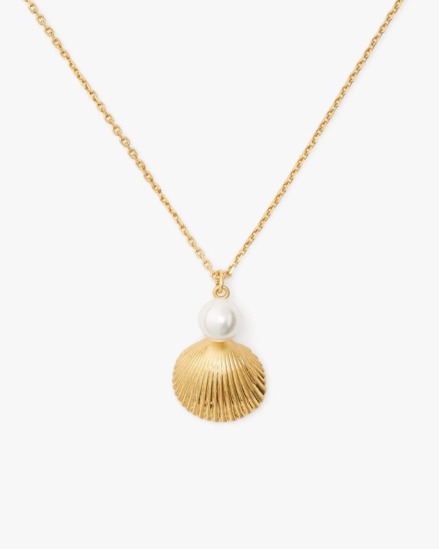 Gold Kate Spade Reef Treasure Mini Pendant Women\'s Necklace | 23895-EJWP