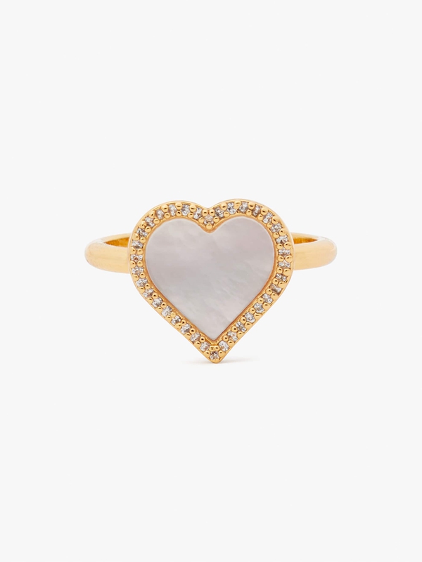 Gold Kate Spade Take Heart Women\'s Ring | 57360-IGDR