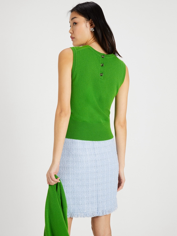 Green Kate Spade Cashmere Shell Women's Knitwear | 04382-UADI