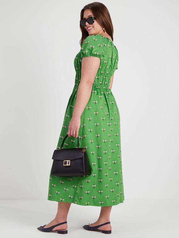 Green Kate Spade Dragonfly Riviera Women's Dress | 97450-IBER