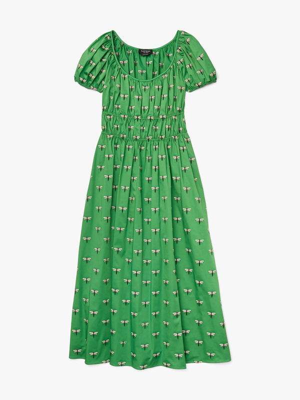 Green Kate Spade Dragonfly Riviera Women's Dress | 97450-IBER