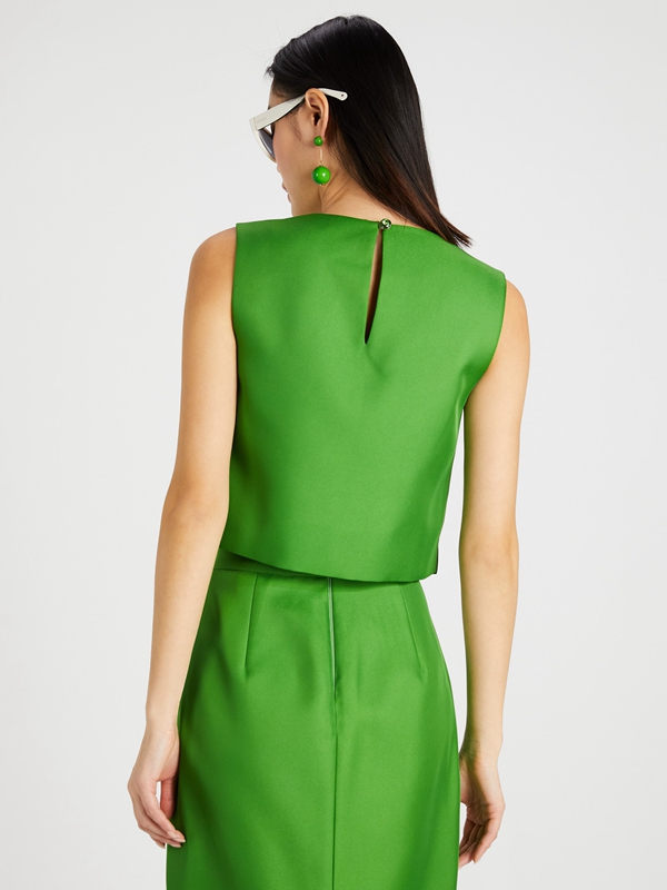 Green Kate Spade Duchess Satin Shell Women's Knitwear | 80927-VLCR