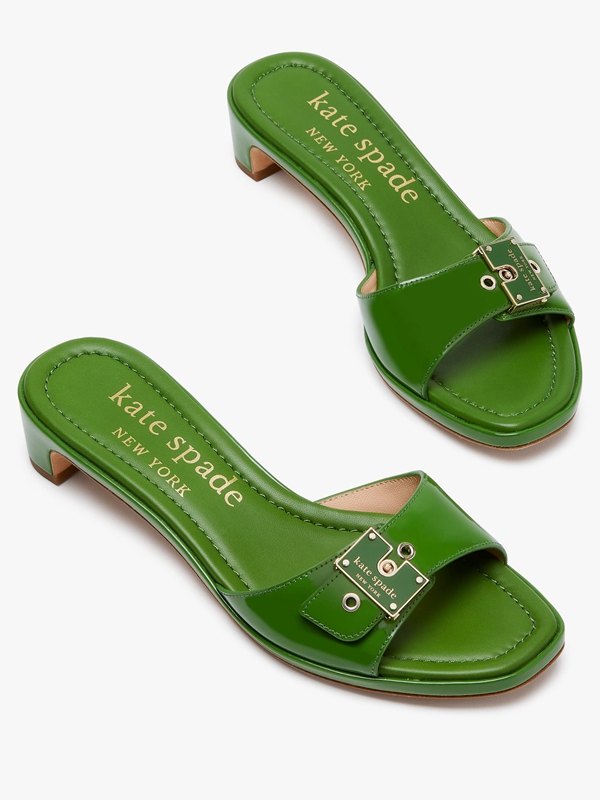 Green Kate Spade Gazebo Slide Women's Sandals | 05643-HXON