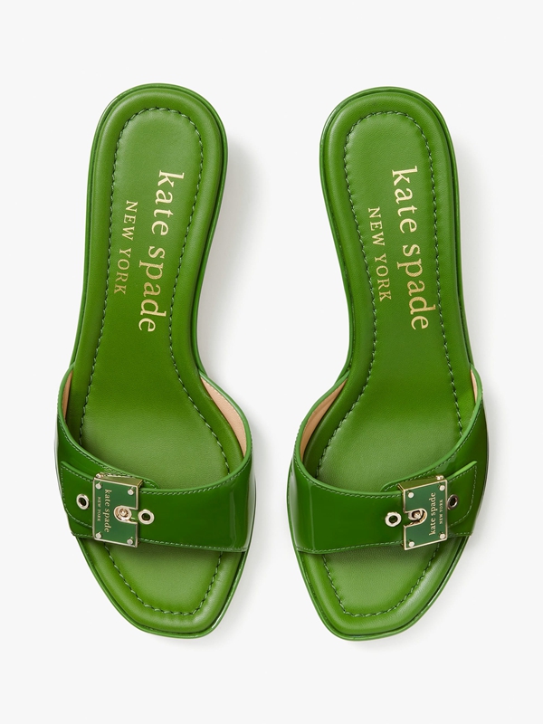 Green Kate Spade Gazebo Slide Women's Sandals | 05643-HXON