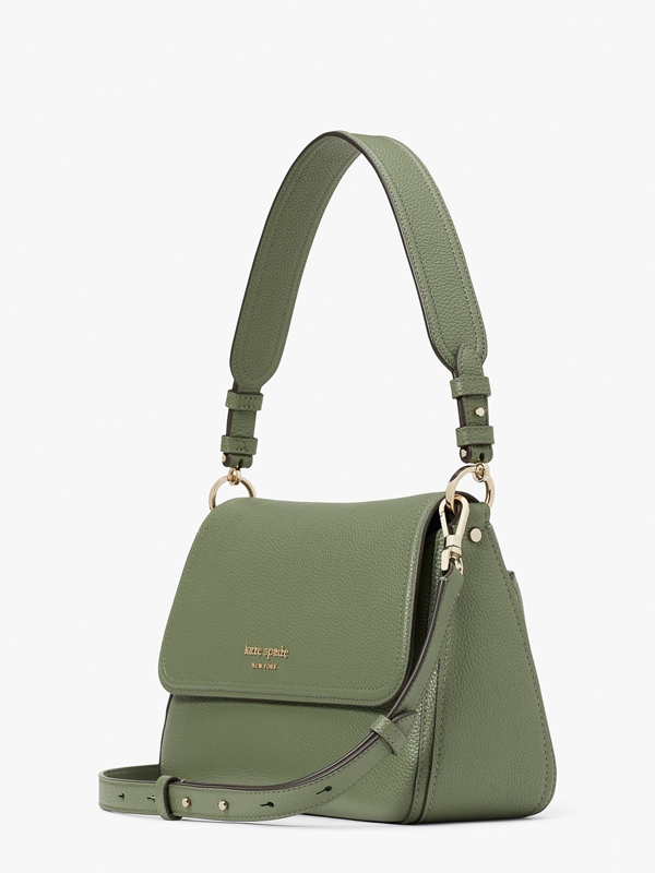 Green Kate Spade Hudson Medium Convertible Women's Shoulder Bags | 74586-PGZE