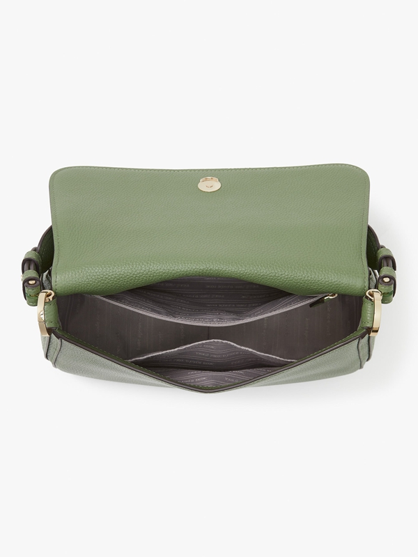 Green Kate Spade Hudson Medium Convertible Women's Shoulder Bags | 74586-PGZE