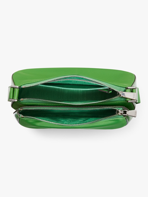 Green Kate Spade Sam Icon Nylon East West Medium Women's Crossbody Bags | 21605-OHGB