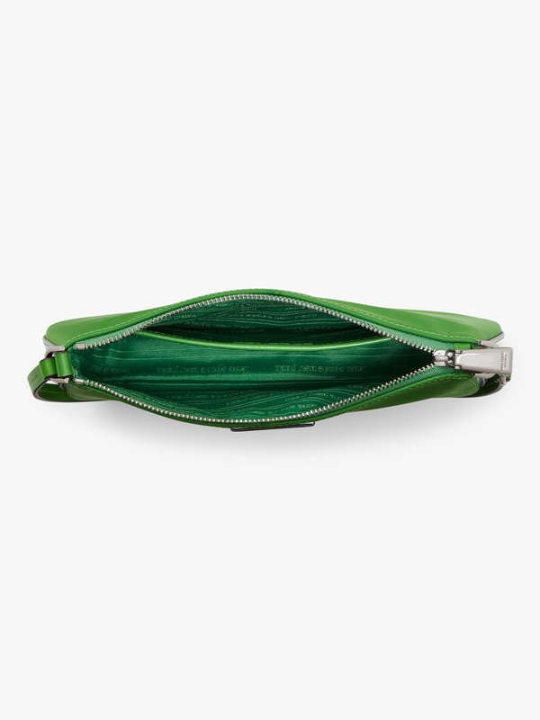 Green Kate Spade Sam Icon Nylon Mini Pochette Women's Crossbody Bags | 32019-QLCA