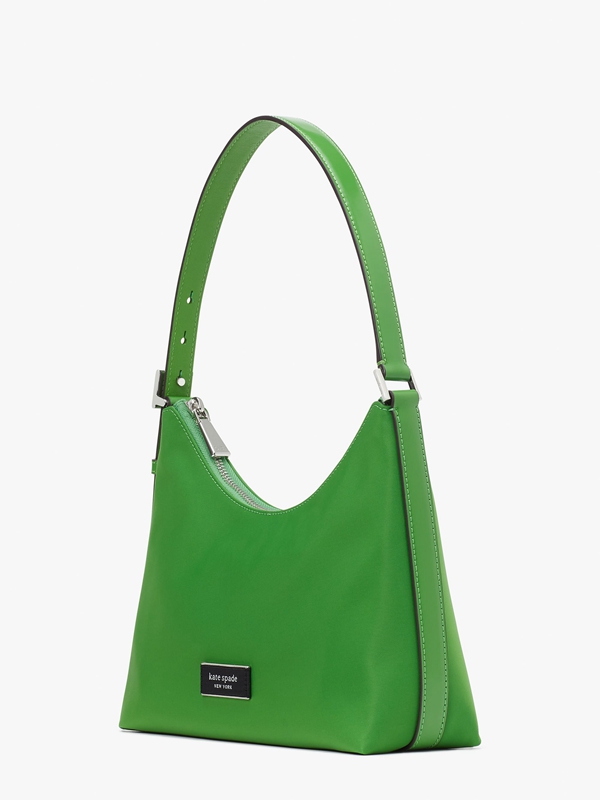 Green Kate Spade Sam Icon Nylon Small Women's Shoulder Bags | 50362-GQLR