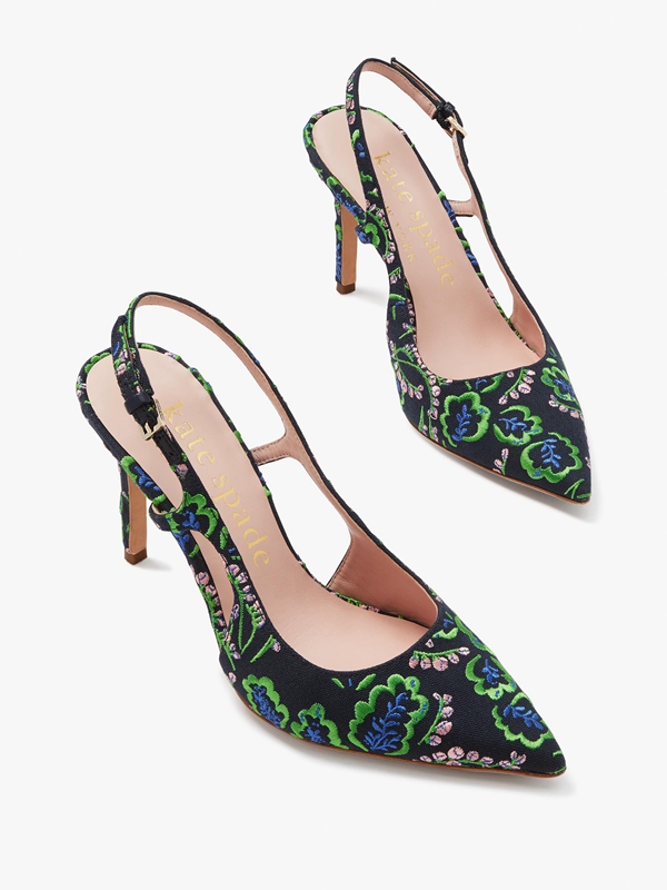 Green Kate Spade Valerie Slingback Women's Pumps | 95836-WCDP