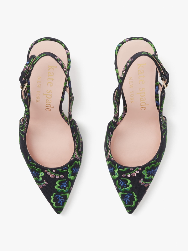 Green Kate Spade Valerie Slingback Women's Pumps | 95836-WCDP