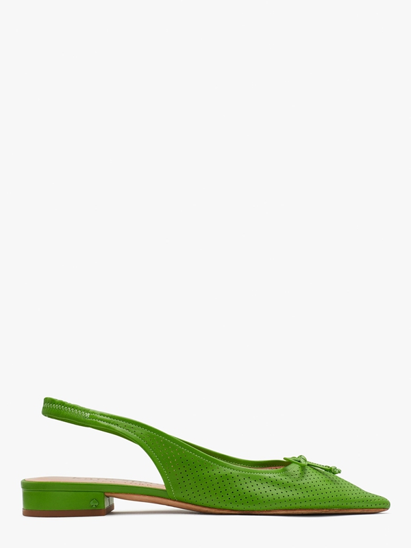 Green Kate Spade Veronica Women\'s Flat Shoes | 72813-PCNG