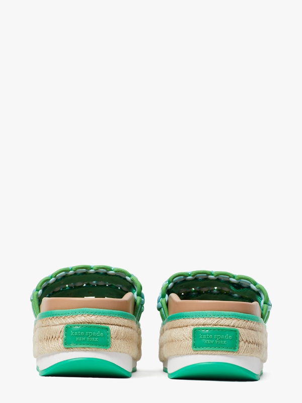 Green Kate Spade Vita Platform Slide Women's Sandals | 12968-ORWX