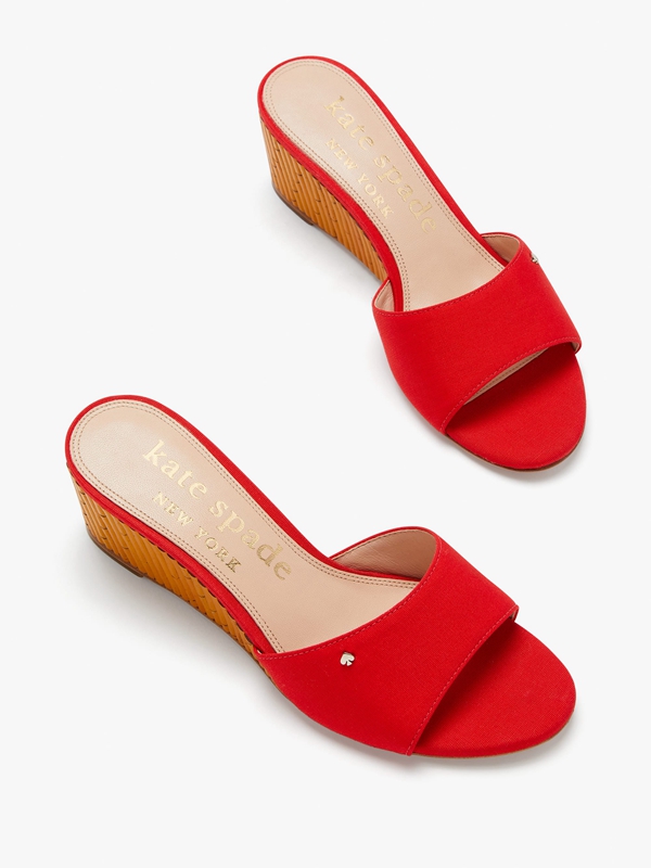 Light Red Kate Spade Meena Slide Women's Sandals | 84576-ICLT