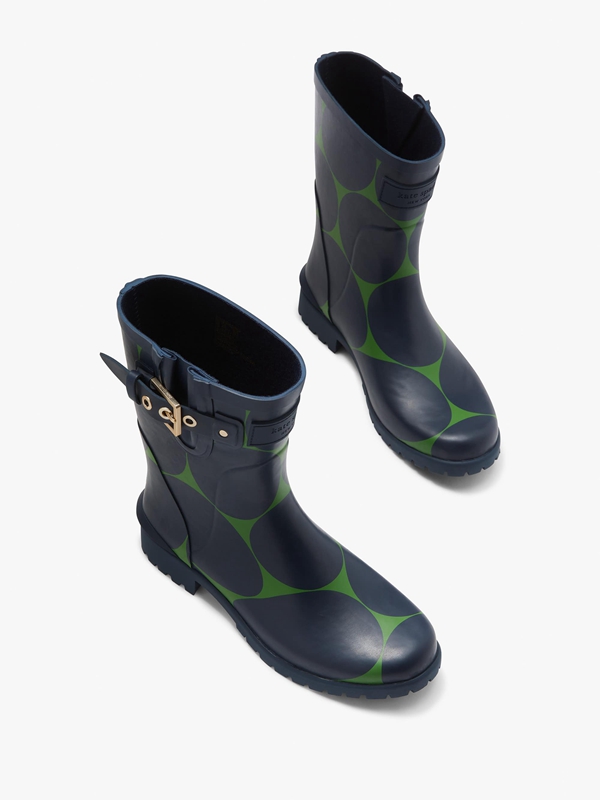 Navy Kate Spade Carina Rain Women's Boots | 69742-BECV