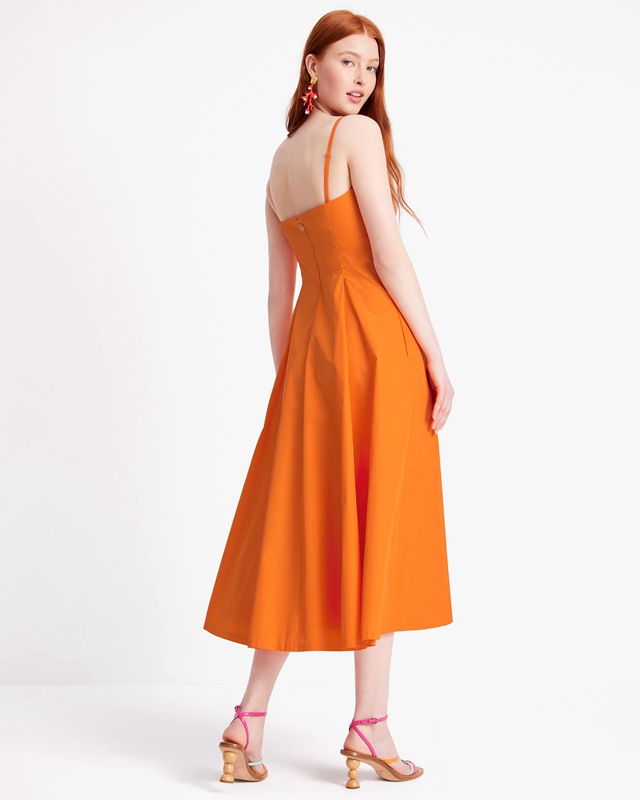 Orange Kate Spade Anita Taffeta Women's Dress | 37846-LXWS