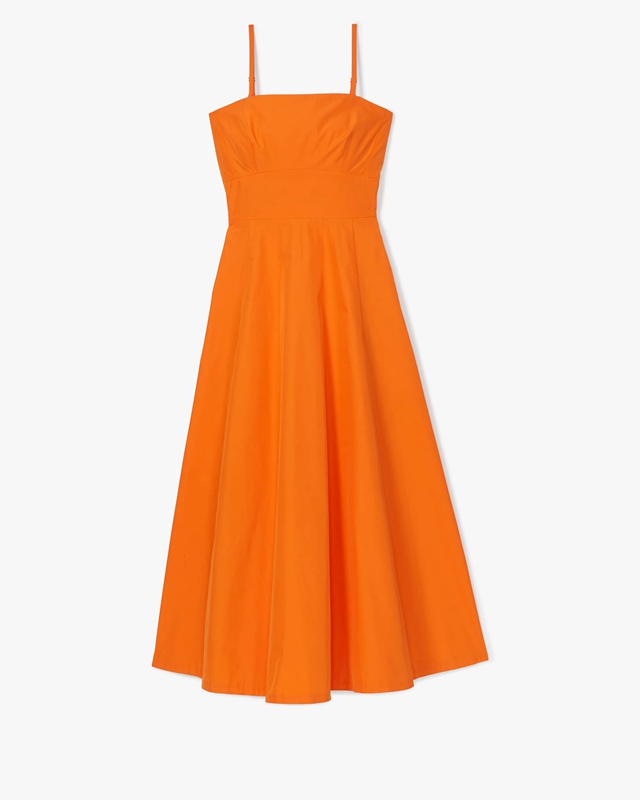 Orange Kate Spade Anita Taffeta Women's Dress | 37846-LXWS