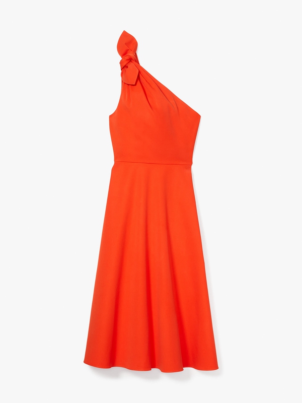 Orange Kate Spade Twill Sabrina Women's Dress | 23846-QIPJ