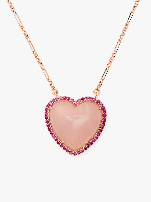 Pink Kate Spade Heart Of Hearts Pendant Women\'s Necklace | 85936-FCKN