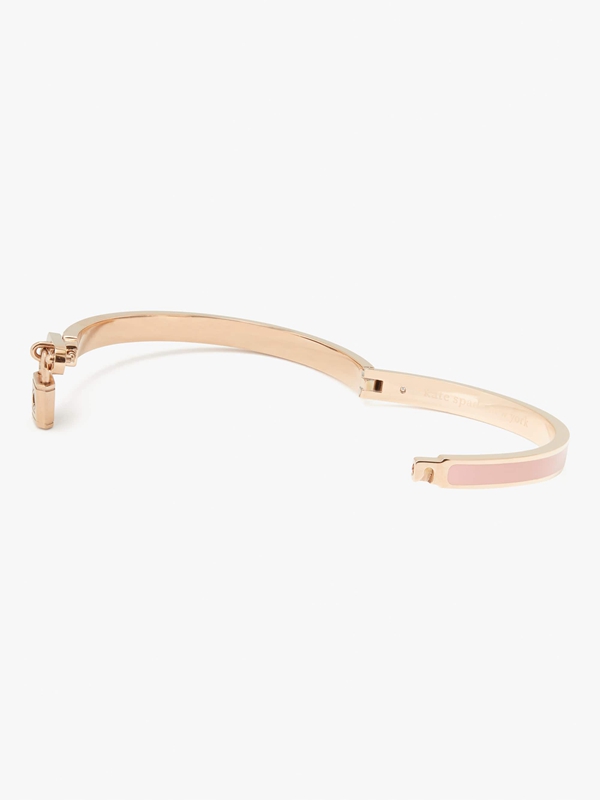 Pink Kate Spade Lock And Spade Charm Women's Bracelet | 20431-EZTM