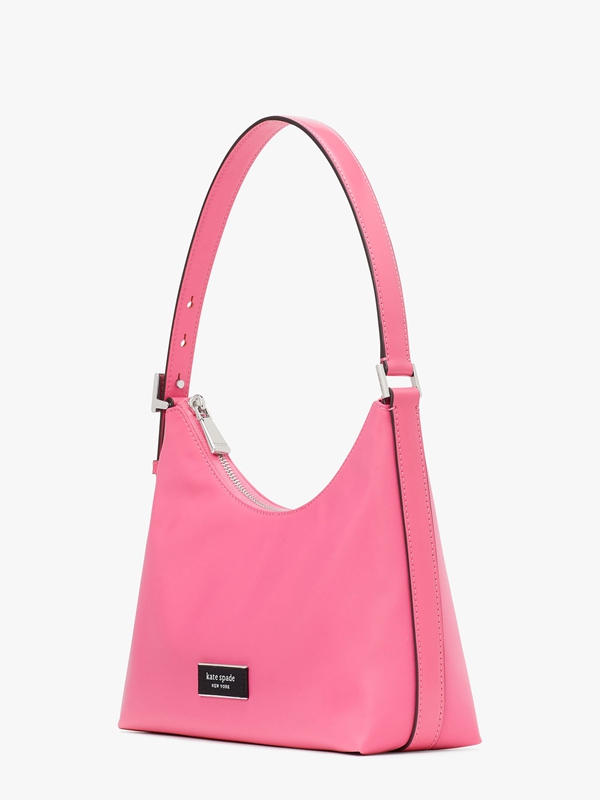 Pink Kate Spade Sam Icon Nylon Small Women's Shoulder Bags | 76485-HKAI