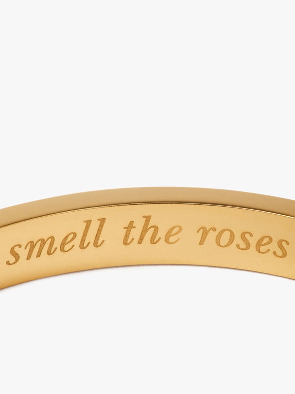 Pink Kate Spade Stop And Smell The Roses Thin Idiom Women's Bracelet | 78513-ANOG