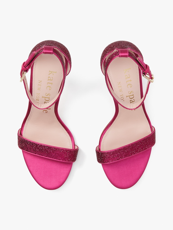 Purple Kate Spade Alora Pave Women's Sandals | 90567-QUEW