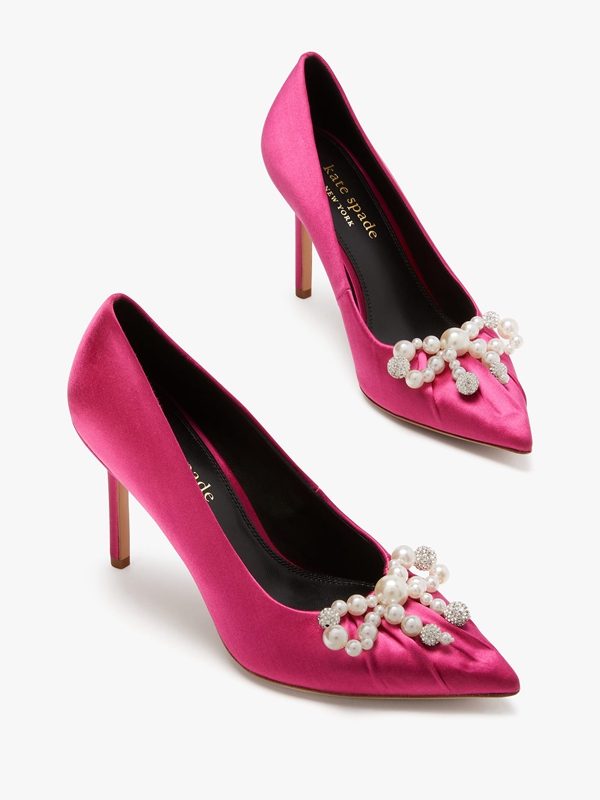 Purple Kate Spade Elodie High Women's Heels | 69305-RDQN