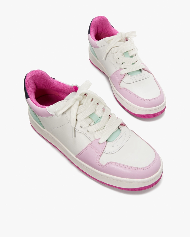 Purple Pink Kate Spade Bolt Women's Sneakers | 91576-UKYX