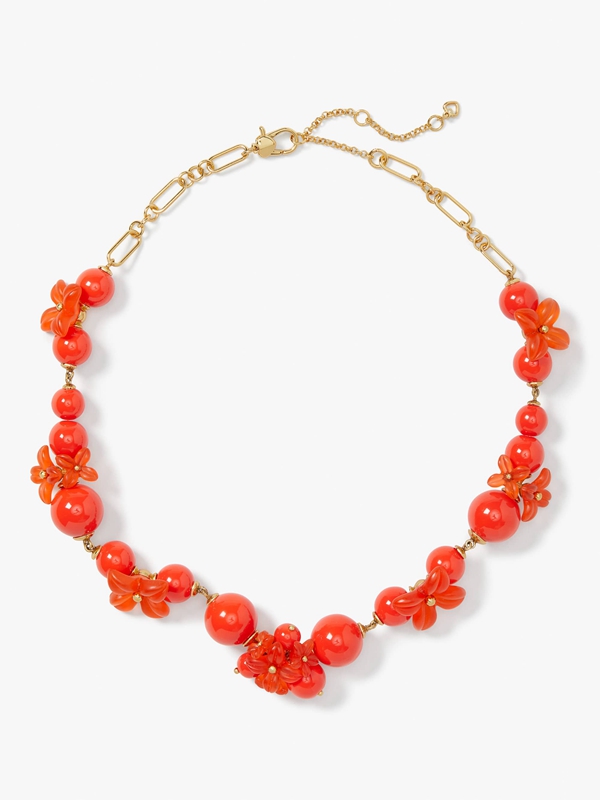 Red Kate Spade Freshly Picked Women's Necklace | 48016-CDAU