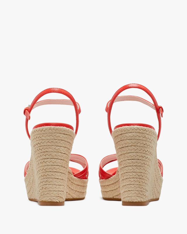 Red Kate Spade Tessa Espadrille Wedges Women's Sandals | 57082-YPRS