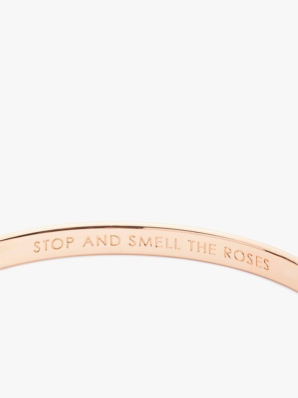 Rose Gold Kate Spade Stop And Smell The Roses Idiom Women's Bracelet | 73409-OXLV