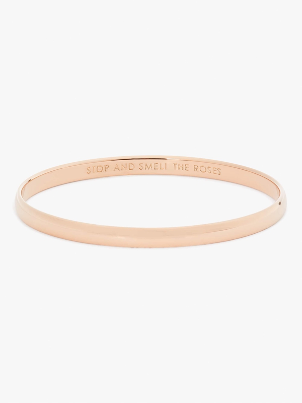 Rose Gold Kate Spade Stop And Smell The Roses Idiom Women\'s Bracelet | 73409-OXLV