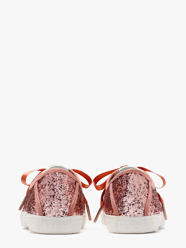 Rose Gold Kate Spade Trista Women's Sneakers | 67501-OEMD