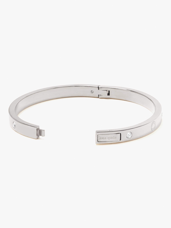 Silver Kate Spade Infinite Spade Engraved Spade Women's Bracelet | 82657-ECKF