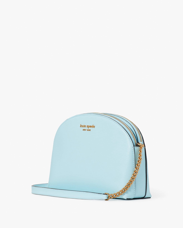 Turquoise Kate Spade Morgan Double-Zip Dome Women's Crossbody Bags | 30745-XAOK