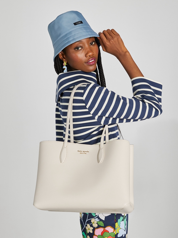 White Kate Spade All Day Large Women's Tote Bags | 86902-TYBA