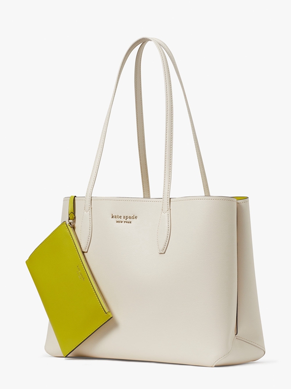 White Kate Spade All Day Large Women's Tote Bags | 86902-TYBA