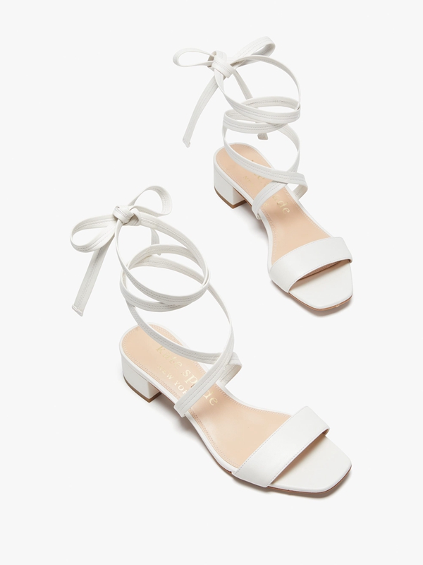 White Kate Spade Aphrodite Women's Sandals | 73261-PYBJ