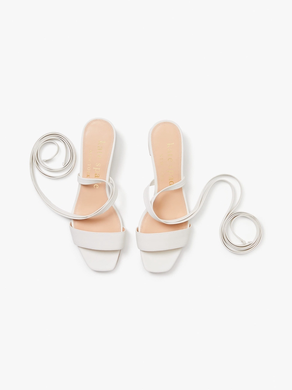 White Kate Spade Aphrodite Women's Sandals | 73261-PYBJ