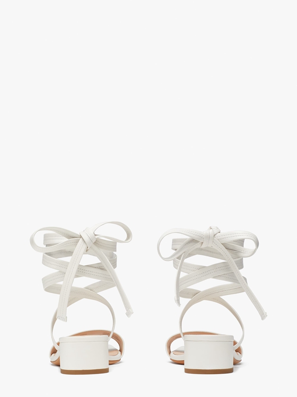 White Kate Spade Aphrodite Women's Sandals | 73261-PYBJ