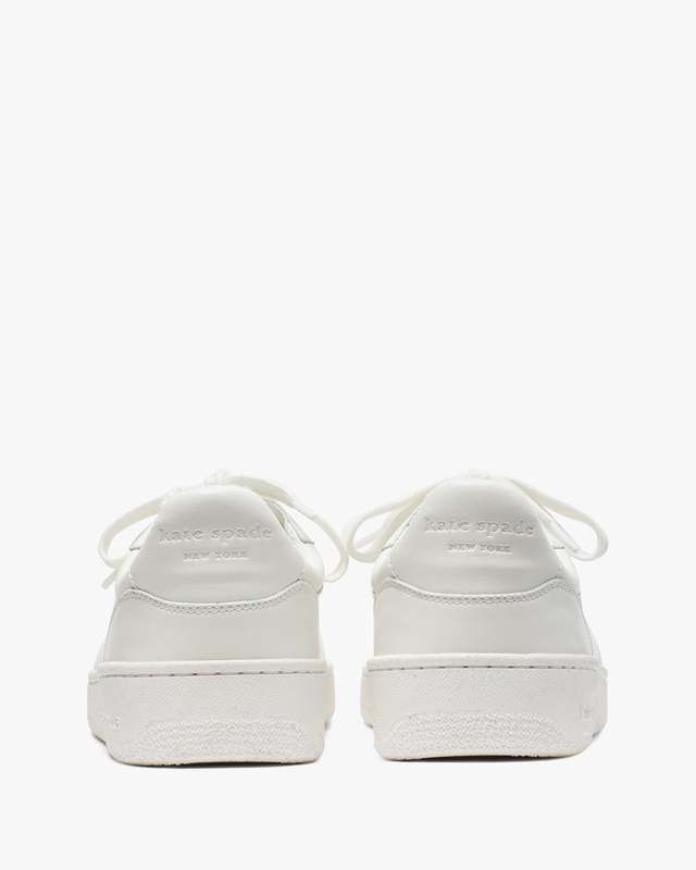 White Kate Spade Bolt Gem Women's Sneakers | 94281-UVPH