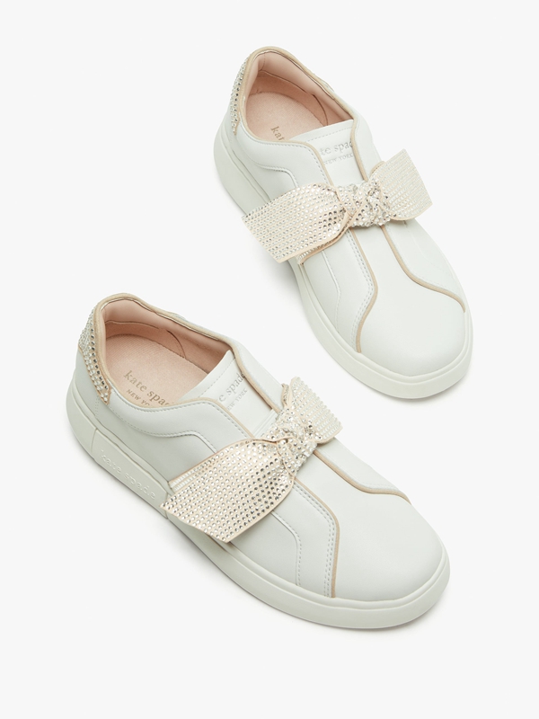 White Kate Spade Lexi Pave Women's Sneakers | 25867-ZHSF