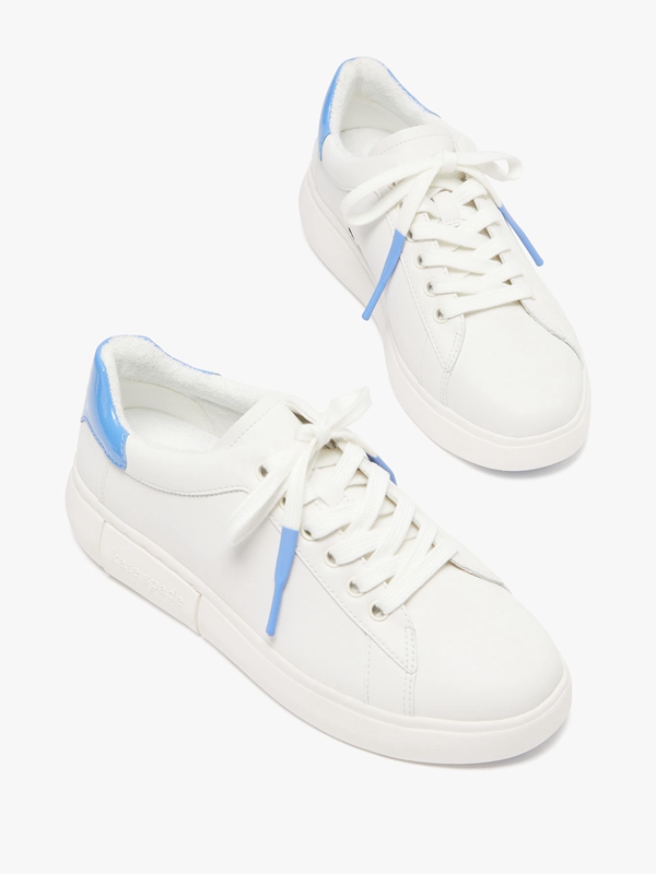 White Kate Spade Lift Women's Sneakers | 10596-NTAK